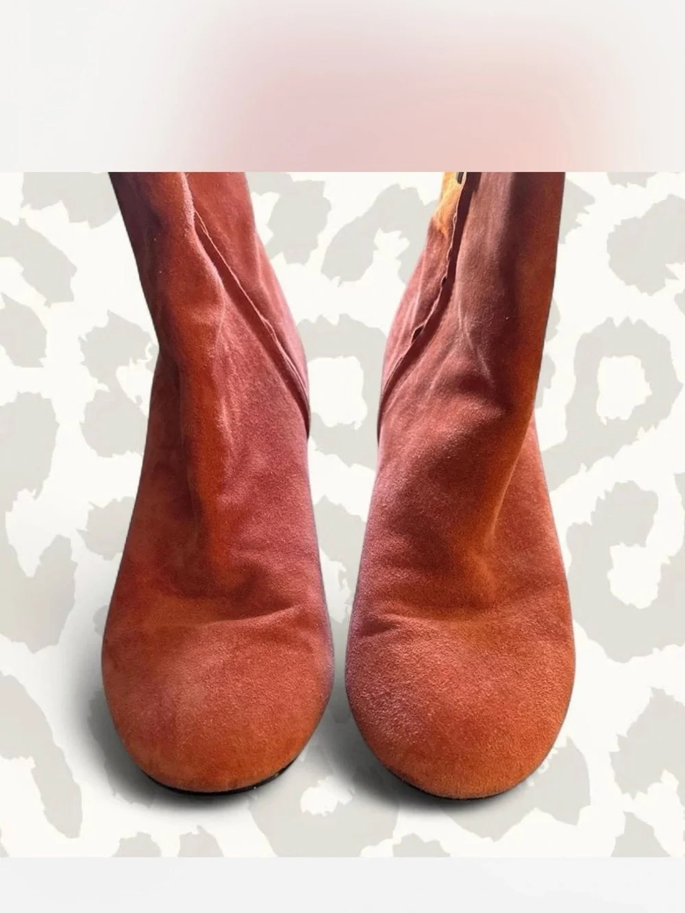 Urban Outfitters Rust Suede Ankle Booties